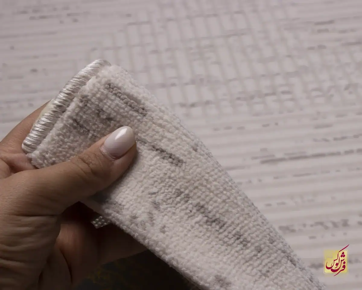 فرش مینیمال 9014 کرم طوسی - تصویر 6