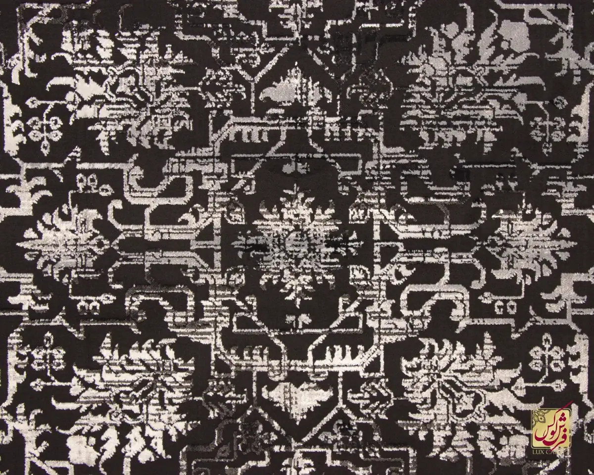 فرش وینتیج 9018 طوسی کرم - تصویر 3