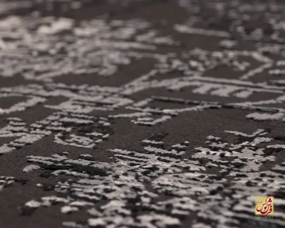 فرش وینتیج 9018 طوسی کرم - تصویر 5