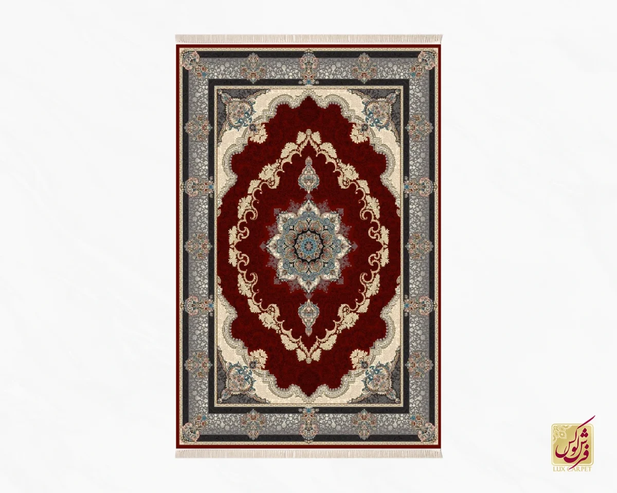 فرش کلاسیک 6027 لاکی - تصویر 2