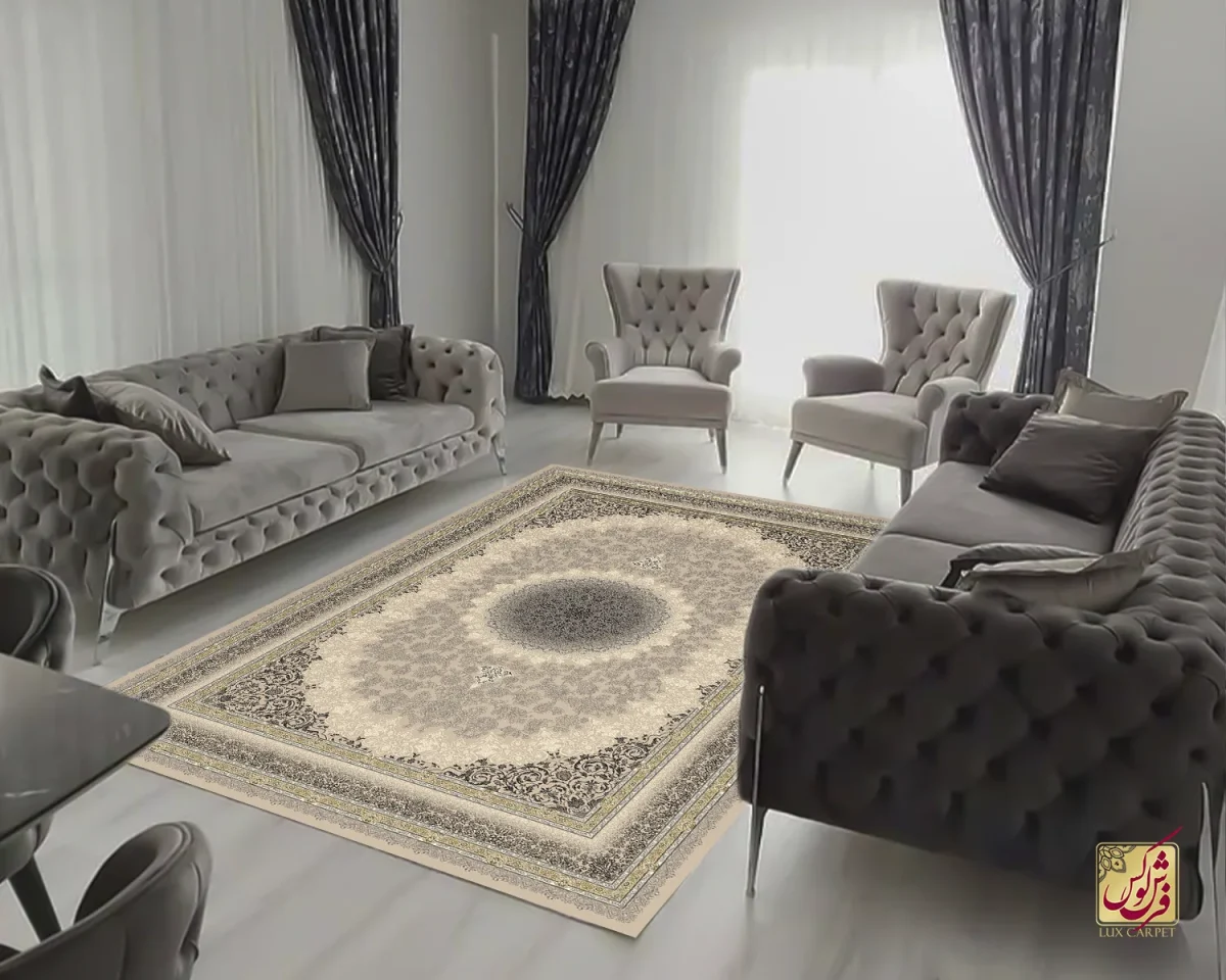 MOKA-4 فرش کلاسیک 6016 موکا طلایی