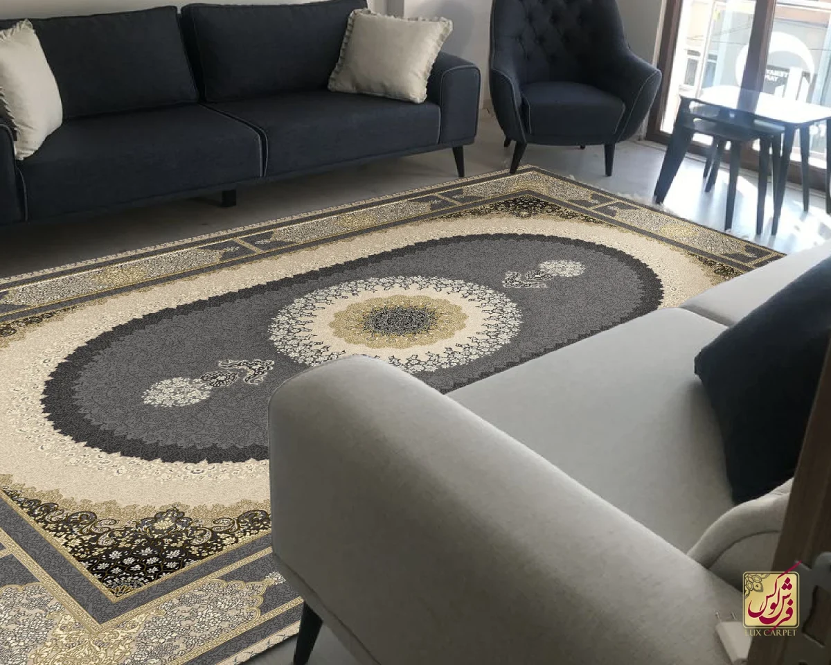NOGHREI-4 فرش کلاسیک 6029 نقره ای
