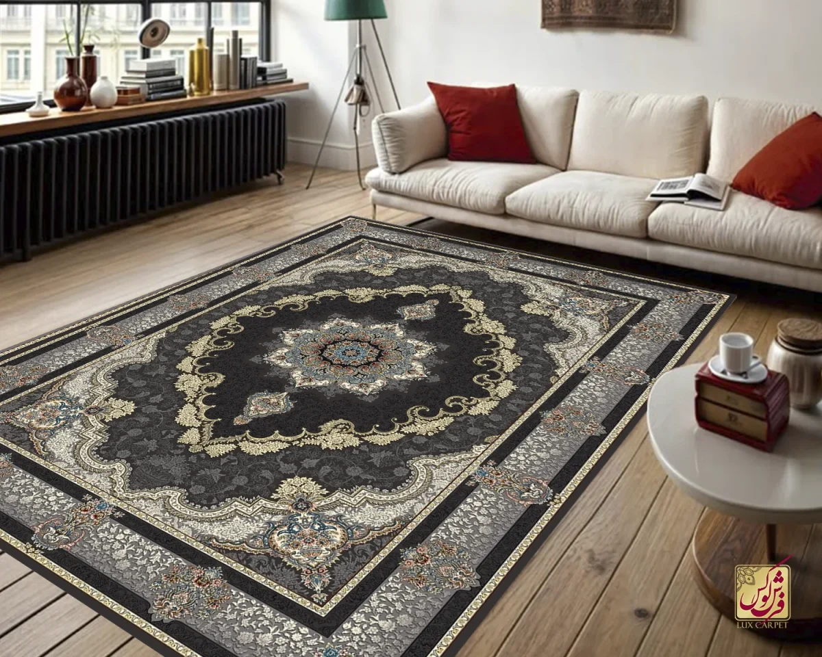 ZOGHALI-4 فرش کلاسیک 6027 ذغالی - تصویر 1