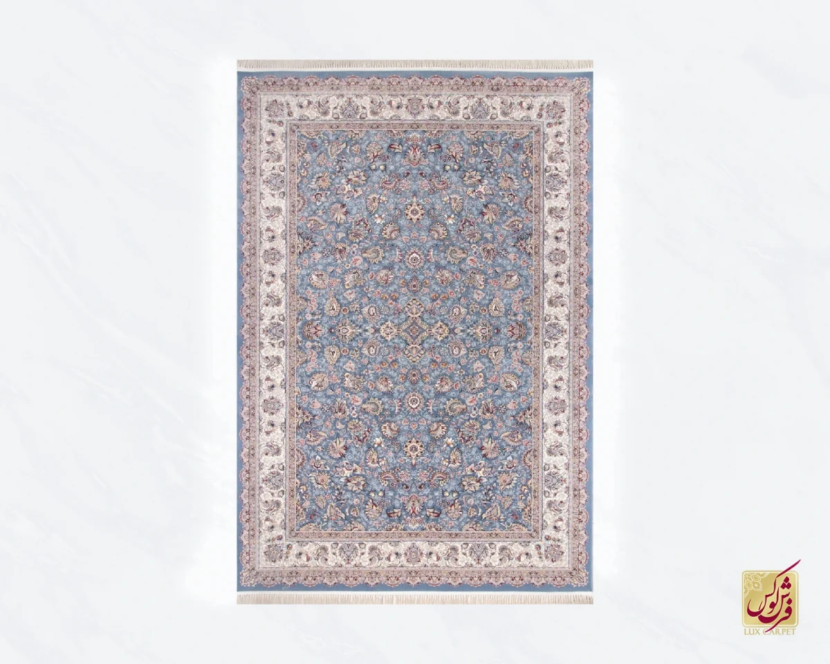 فرش ابریشم ماشینی ۱۲۱۱ اطلسی