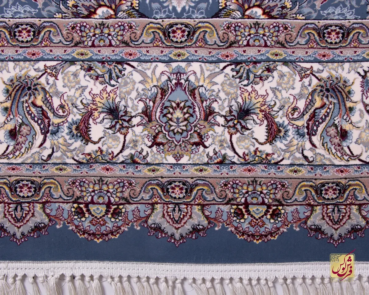 فرش ابریشم ماشینی ۱۲۱۱ اطلسی