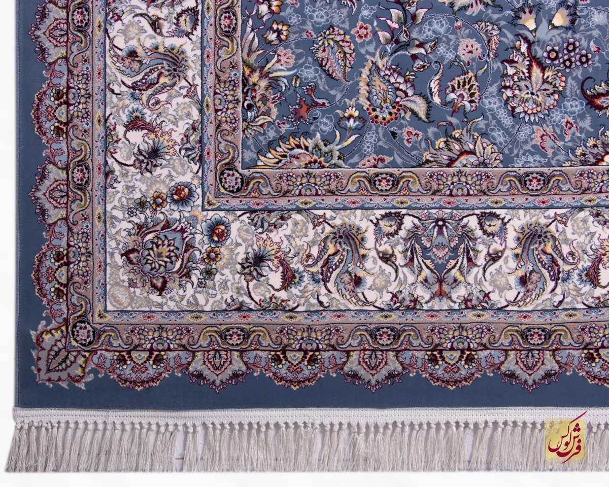 فرش ابریشم ماشینی ۱۲۱۱ اطلسی