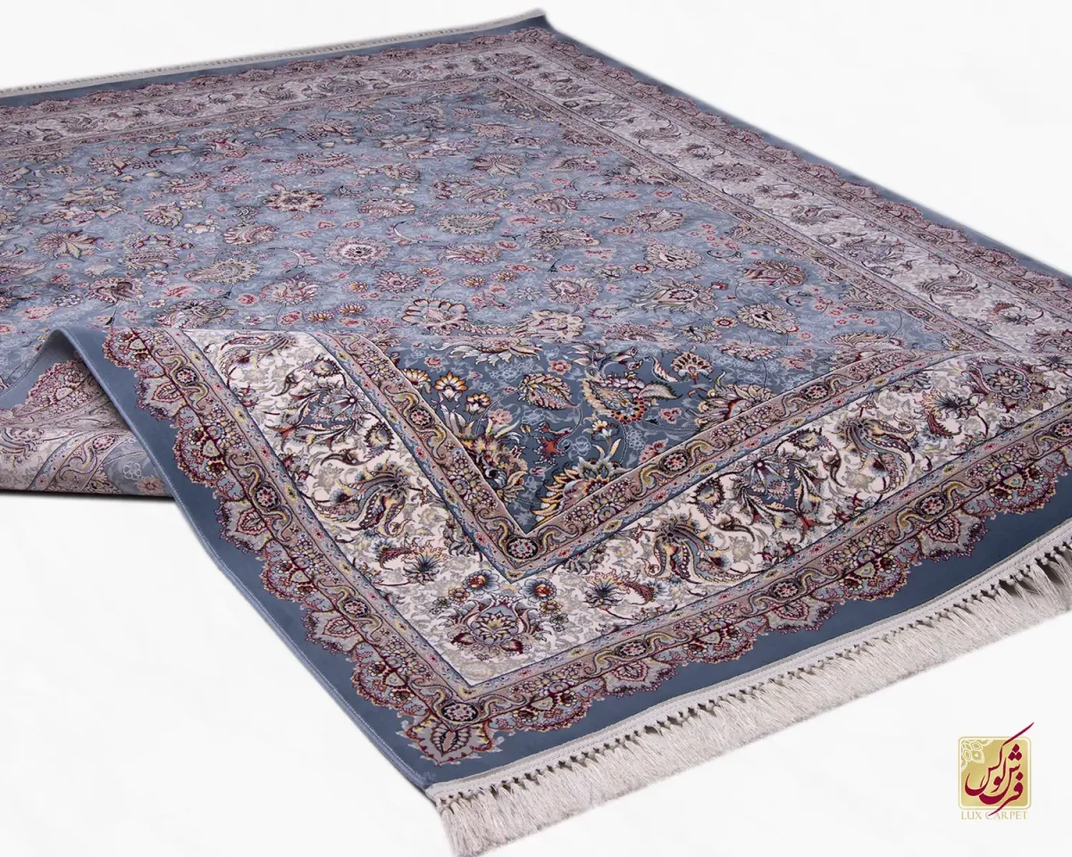 فرش ابریشم ماشینی ۱۲۱۱ اطلسی