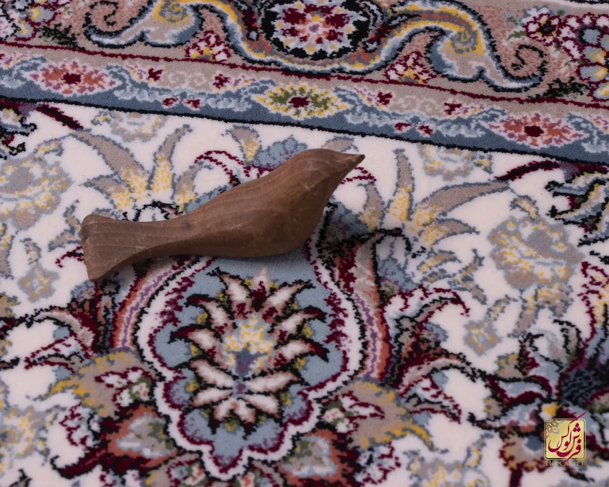 فرش ابریشم ماشینی ۱۲۱۱ اطلسی