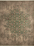 فرش وینتیج HR 188 نسکافه ای سبز