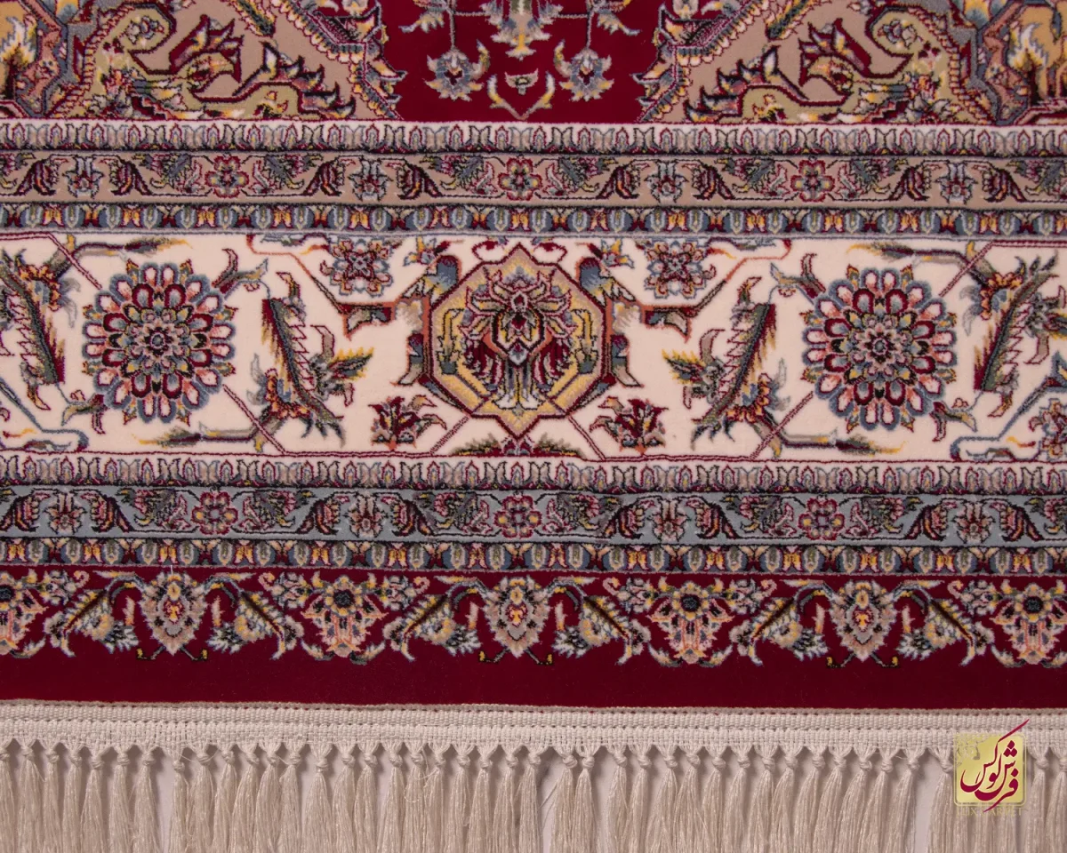 فرش ابریشم ماشینی ۱۲۱۷ لاکی طرح