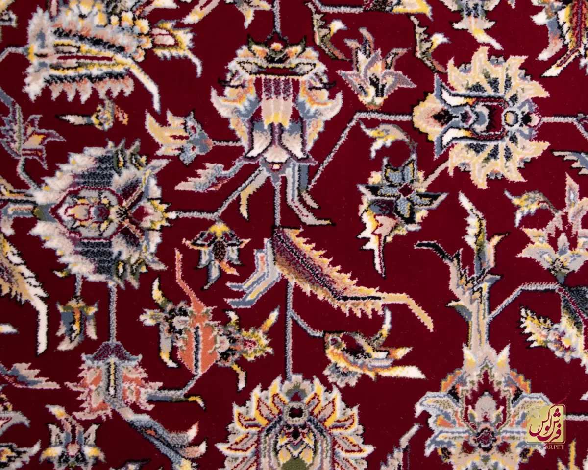 فرش ابریشم ماشینی ۱۲۵۵ لاکی