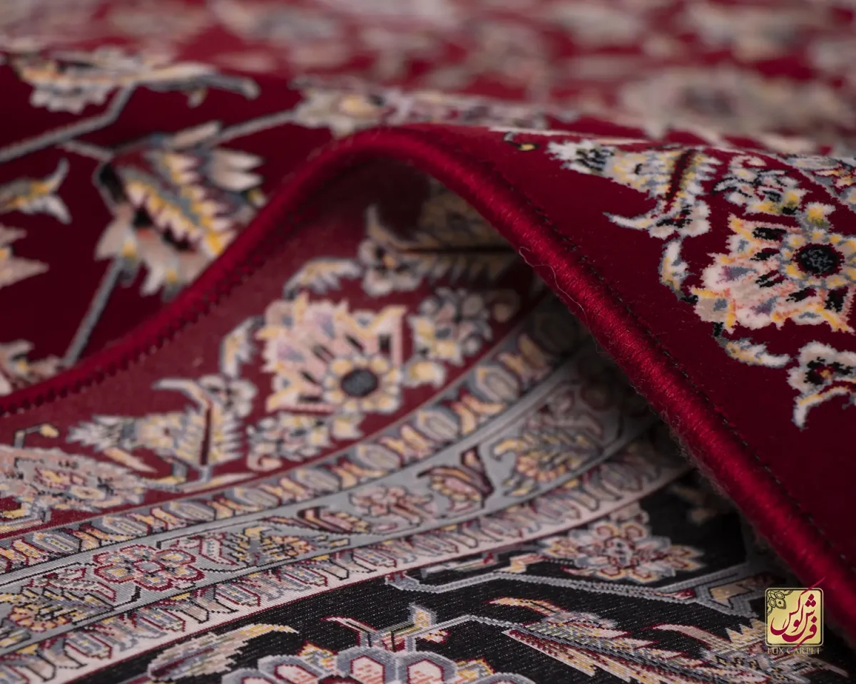 فرش ابریشم ماشینی ۱۲۵۵ لاکی