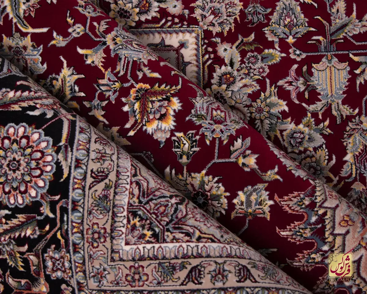 فرش ابریشم ماشینی ۱۲۵۵ لاکی