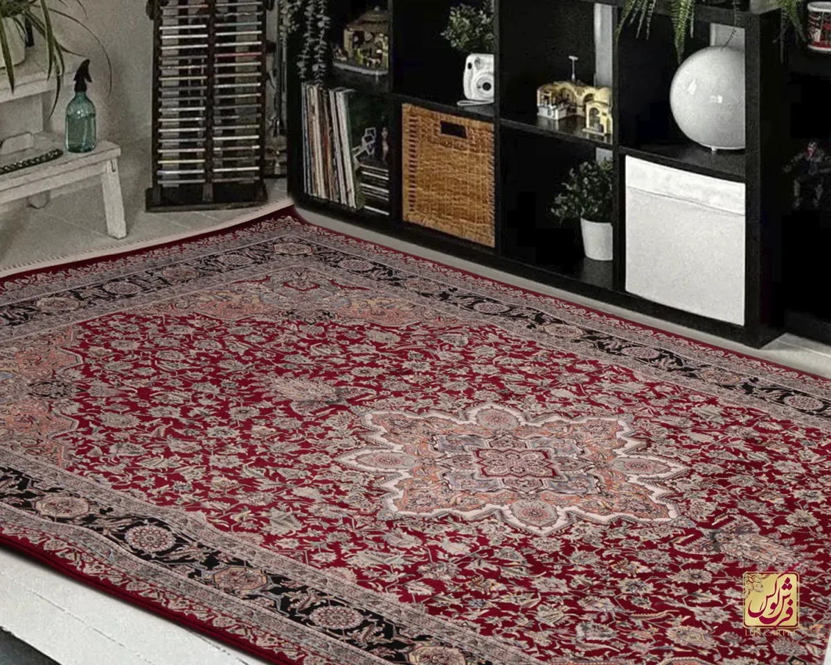 فرش ابریشم ماشینی ۱۲۵۵ لاکی