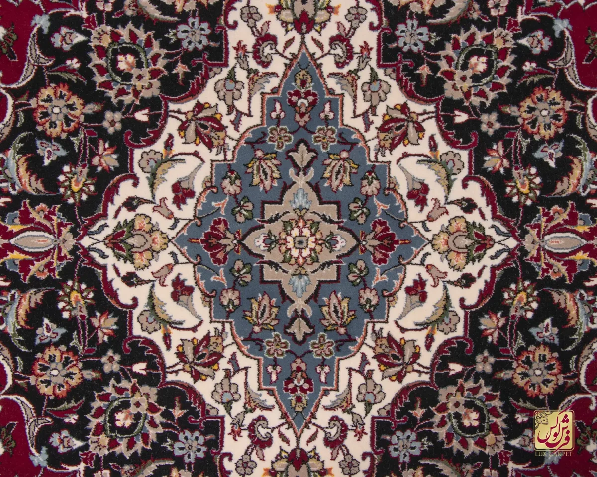 فرش ابریشم ماشینی ۱۲۶۲ لاکی