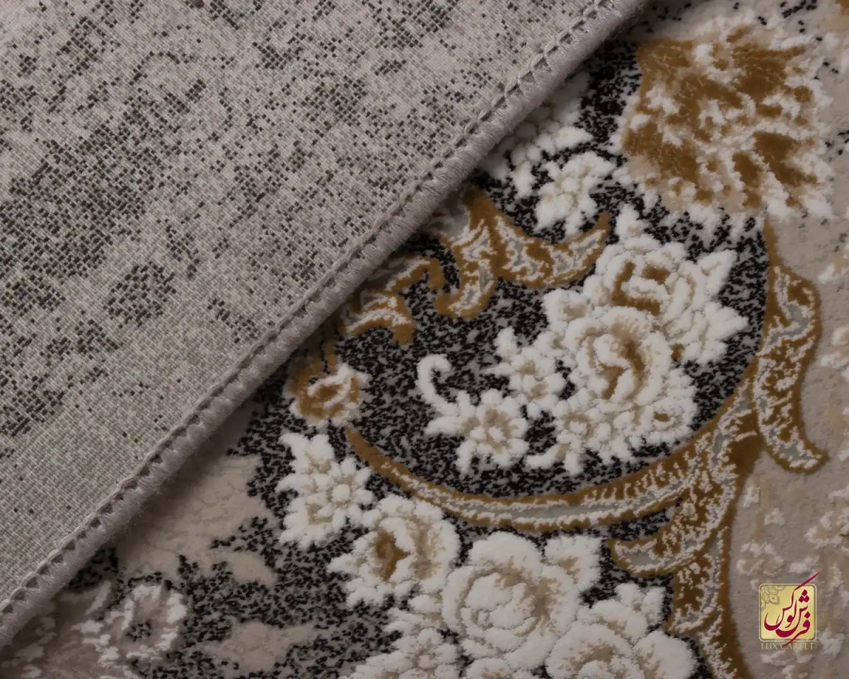 فرش وینتیج vin9 کرم سبز - تصویر 8