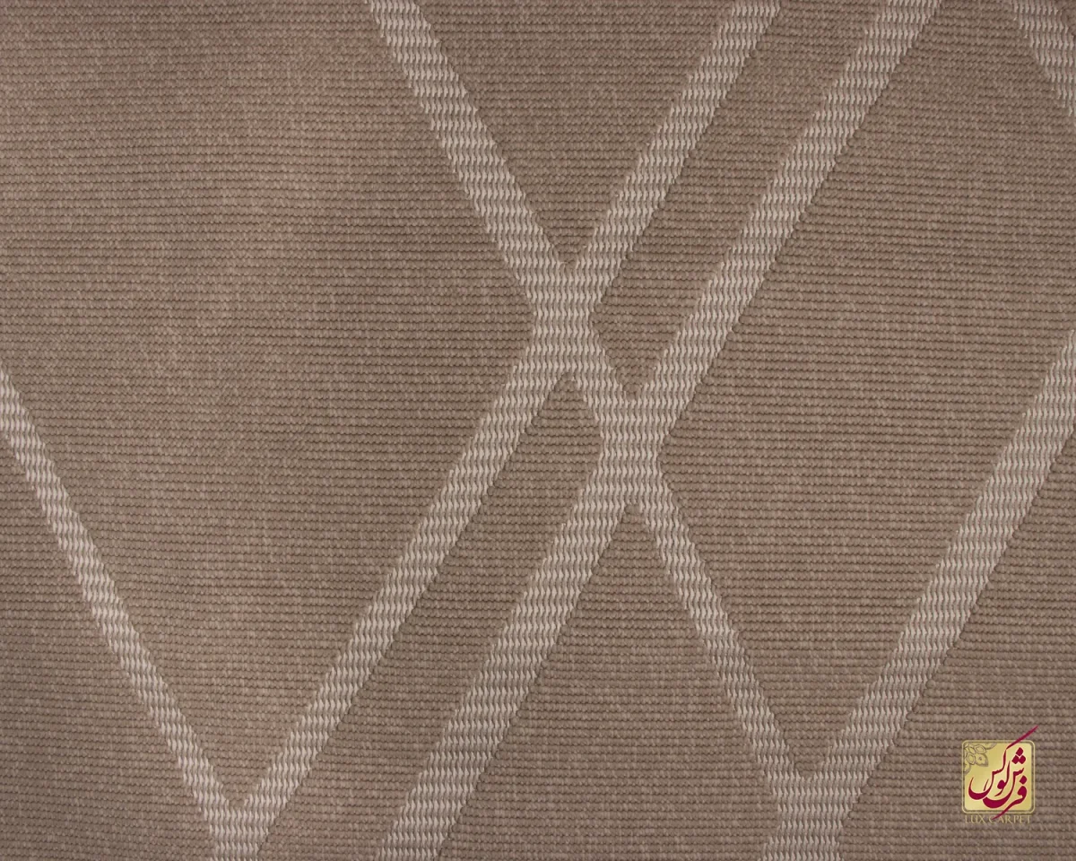 فرش مینیمال be1136 کرم نسکافه‌ای - تصویر 3