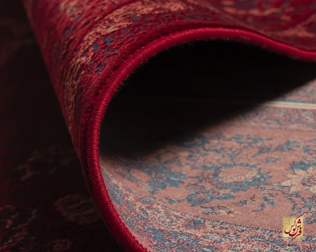 فرش وینتیج 221 لاکی سرمه‌ای - تصویر 10