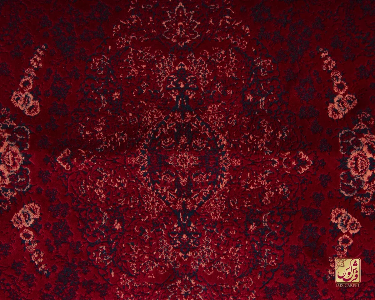 فرش وینتیج 221 لاکی سرمه‌ای - تصویر 3