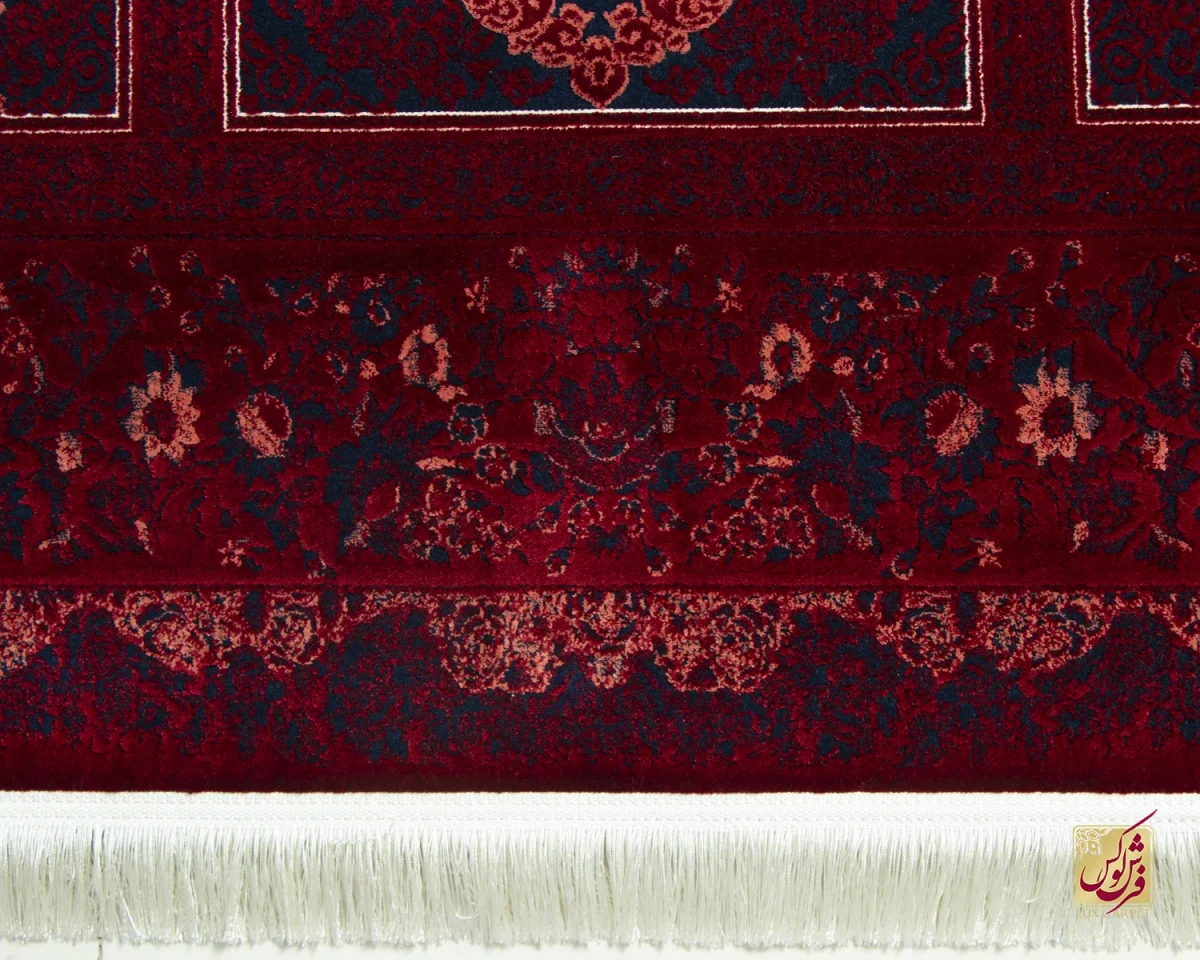 فرش وینتیج 221 لاکی سرمه‌ای - تصویر 4