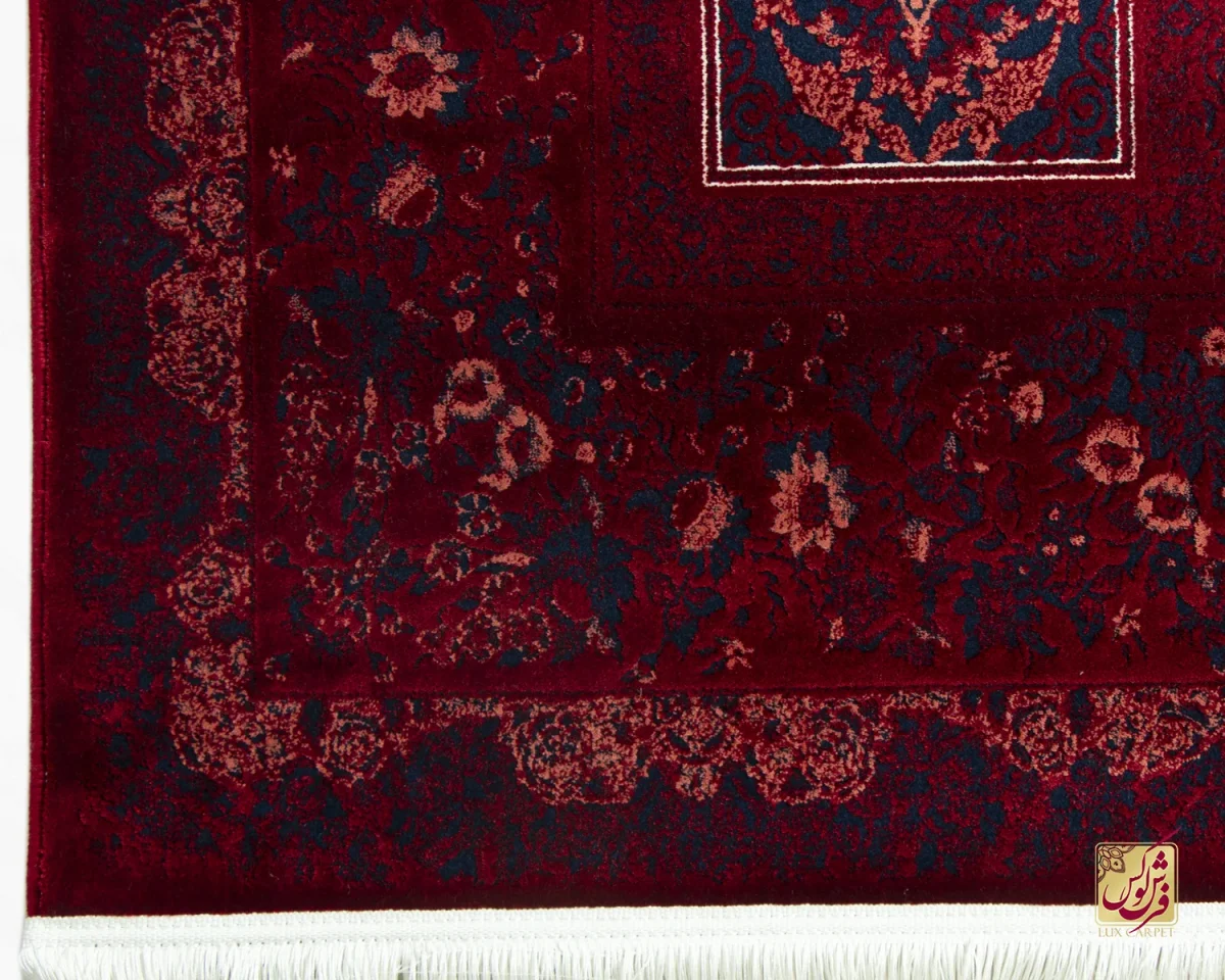 فرش وینتیج 221 لاکی سرمه‌ای - تصویر 5