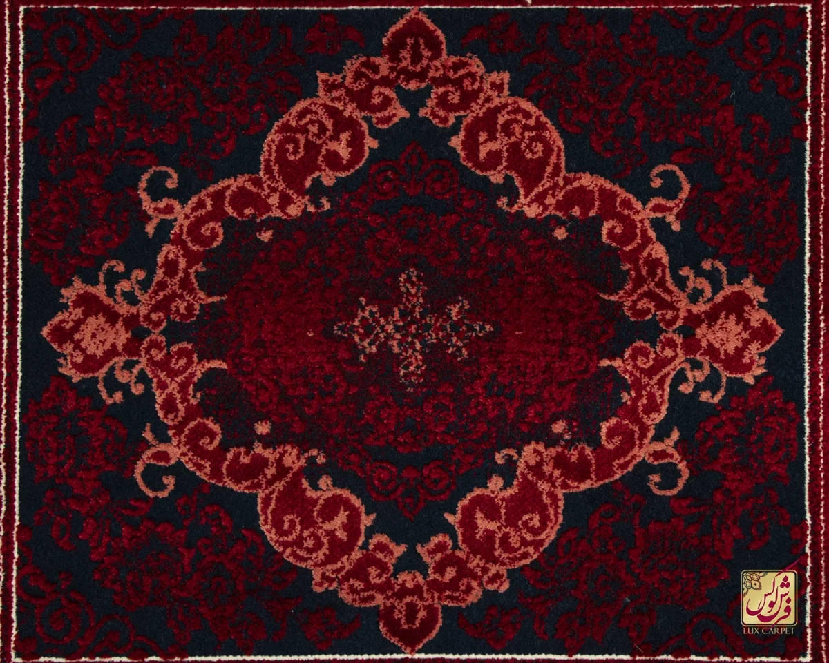 فرش وینتیج 221 لاکی سرمه‌ای - تصویر 8