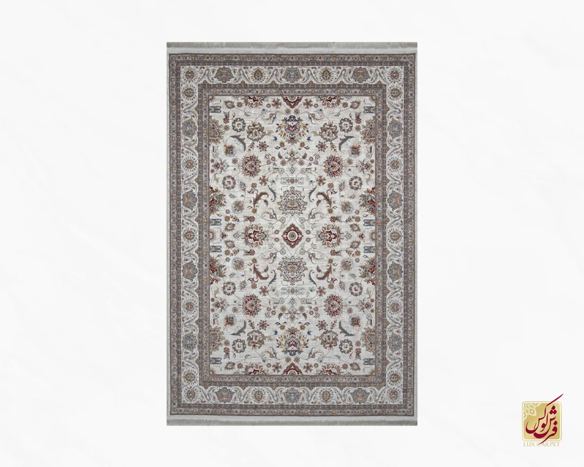 فرش وینتیج 224 کرم نسکافه‌ای - تصویر 2