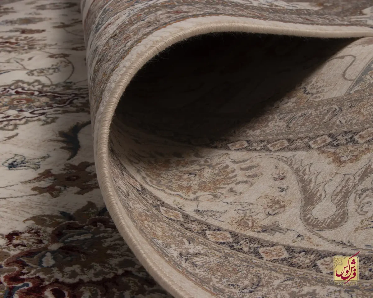 فرش وینتیج 224 کرم نسکافه‌ای - تصویر 10