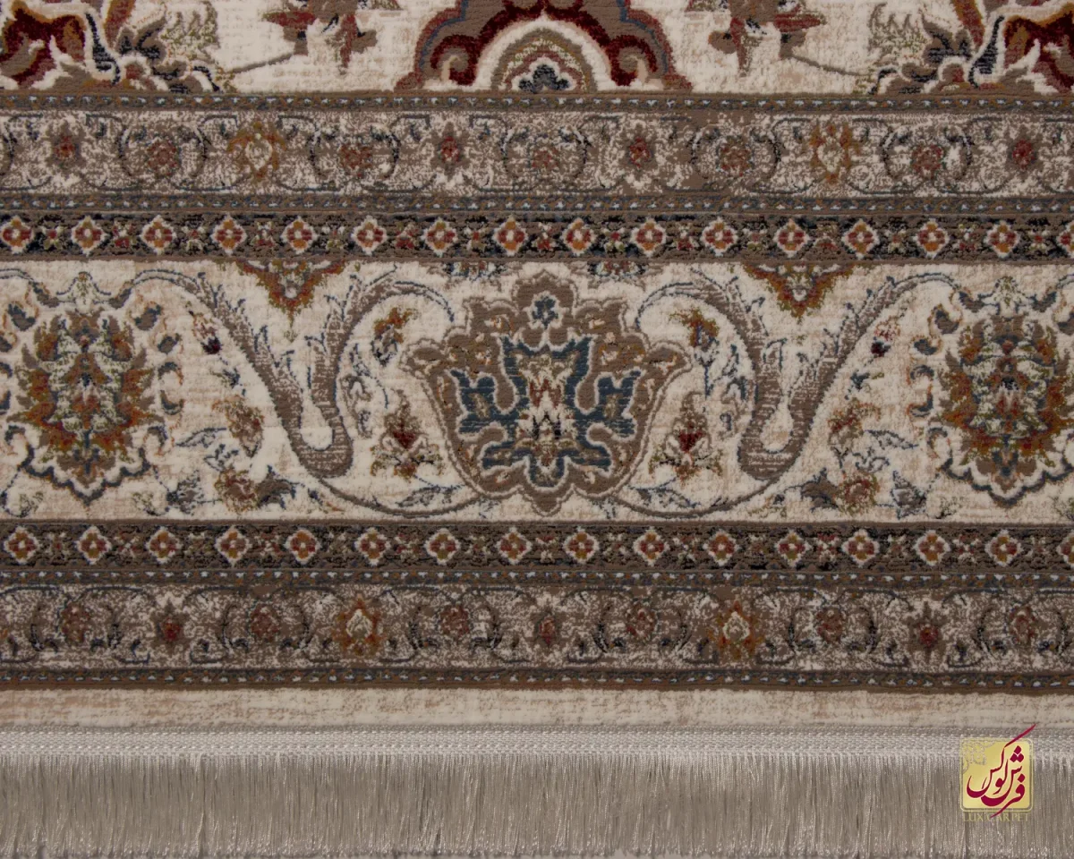 فرش وینتیج 224 کرم نسکافه‌ای - تصویر 4