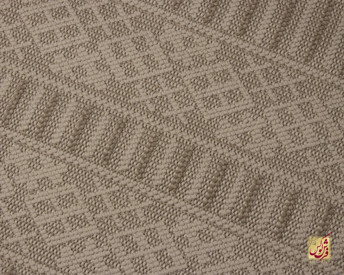فرش کناره مینیمال 2334 کرم نسکافه ای - تصویر 3