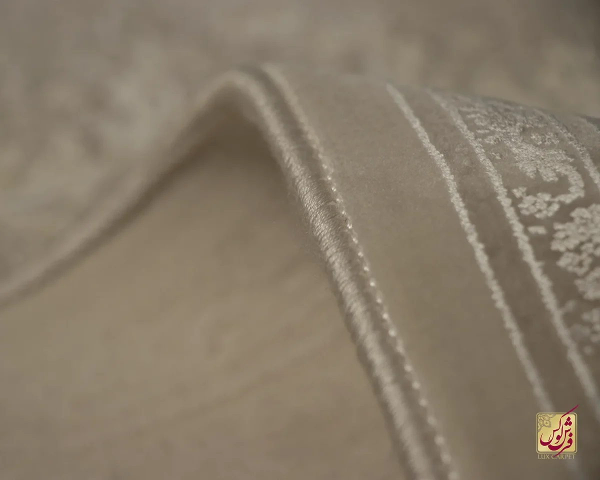 فرش کناره وینتیج 3005 نسکافه‌ای صدفی - تصویر 9
