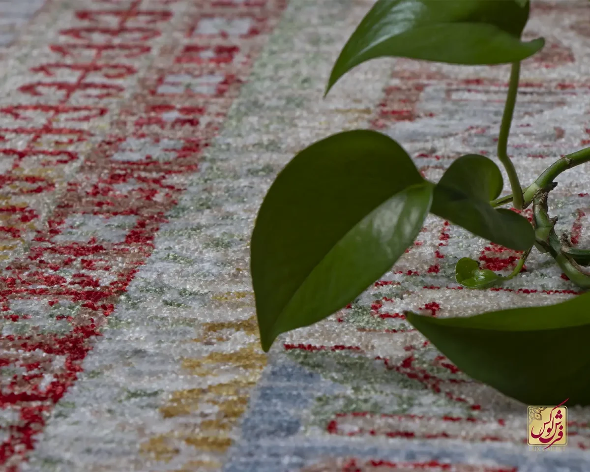 فرش وینتیج 30157 کرم سبز لاکی - تصویر 10