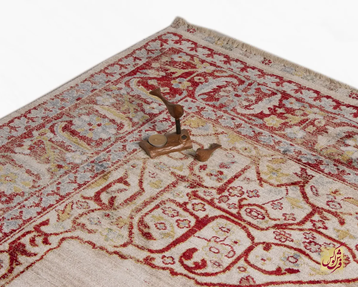 30165-10 فرش وینتیج 30165 نسکافه ای لاکی - تصویر 1