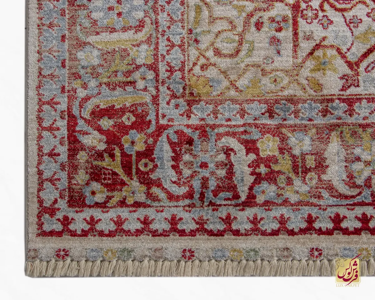 فرش وینتیج 30165 نسکافه ای لاکی - تصویر 5