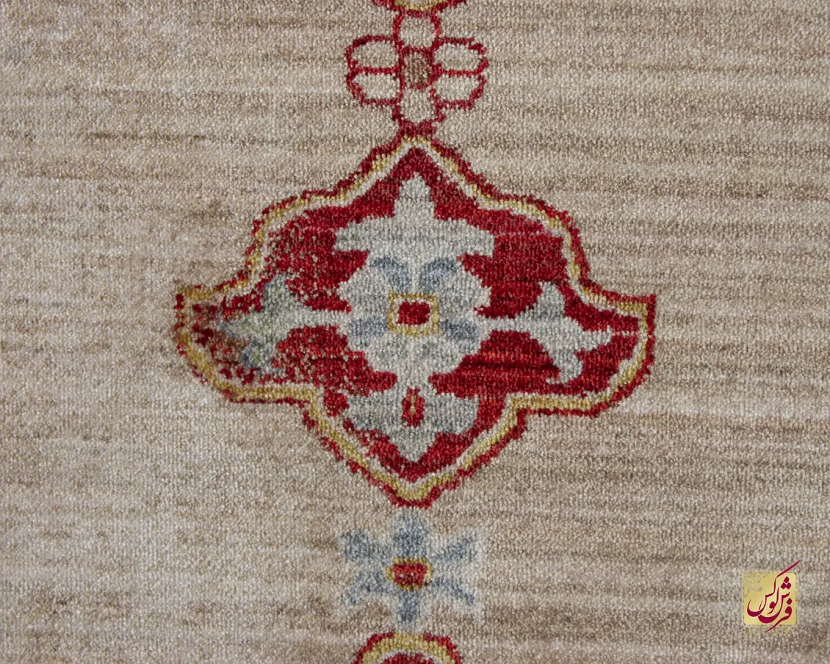 فرش وینتیج 30165 نسکافه ای لاکی - تصویر 6