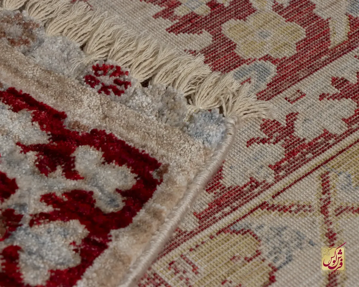 فرش وینتیج 30165 نسکافه ای لاکی - تصویر 8