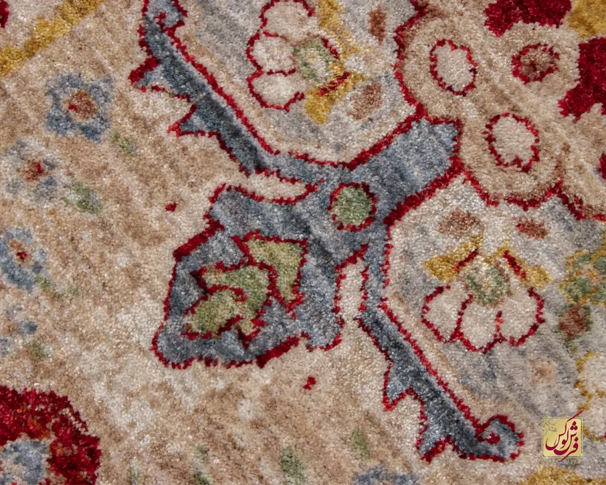 فرش وینتیج 30180 نسکافه ای لاکی - تصویر 6