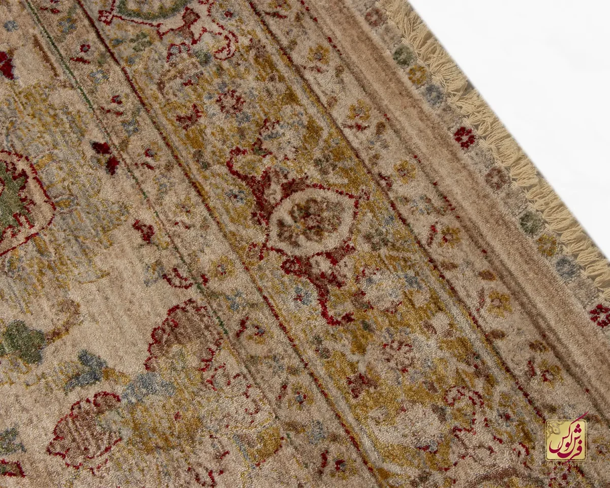 فرش وینتیج 30217 نسکافه ای لیمویی - تصویر 9