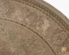 فرش گرد وینتیج 3030 نسکافه‌ای سبز - تصویر 2
