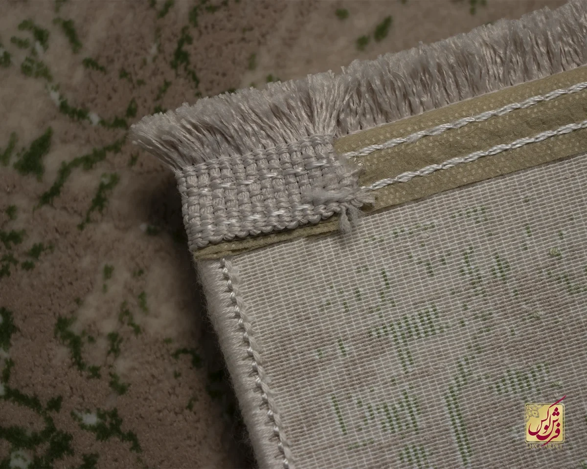 فرش کناره وینتیج 3050 نسکافه‌ای سبز - تصویر 7