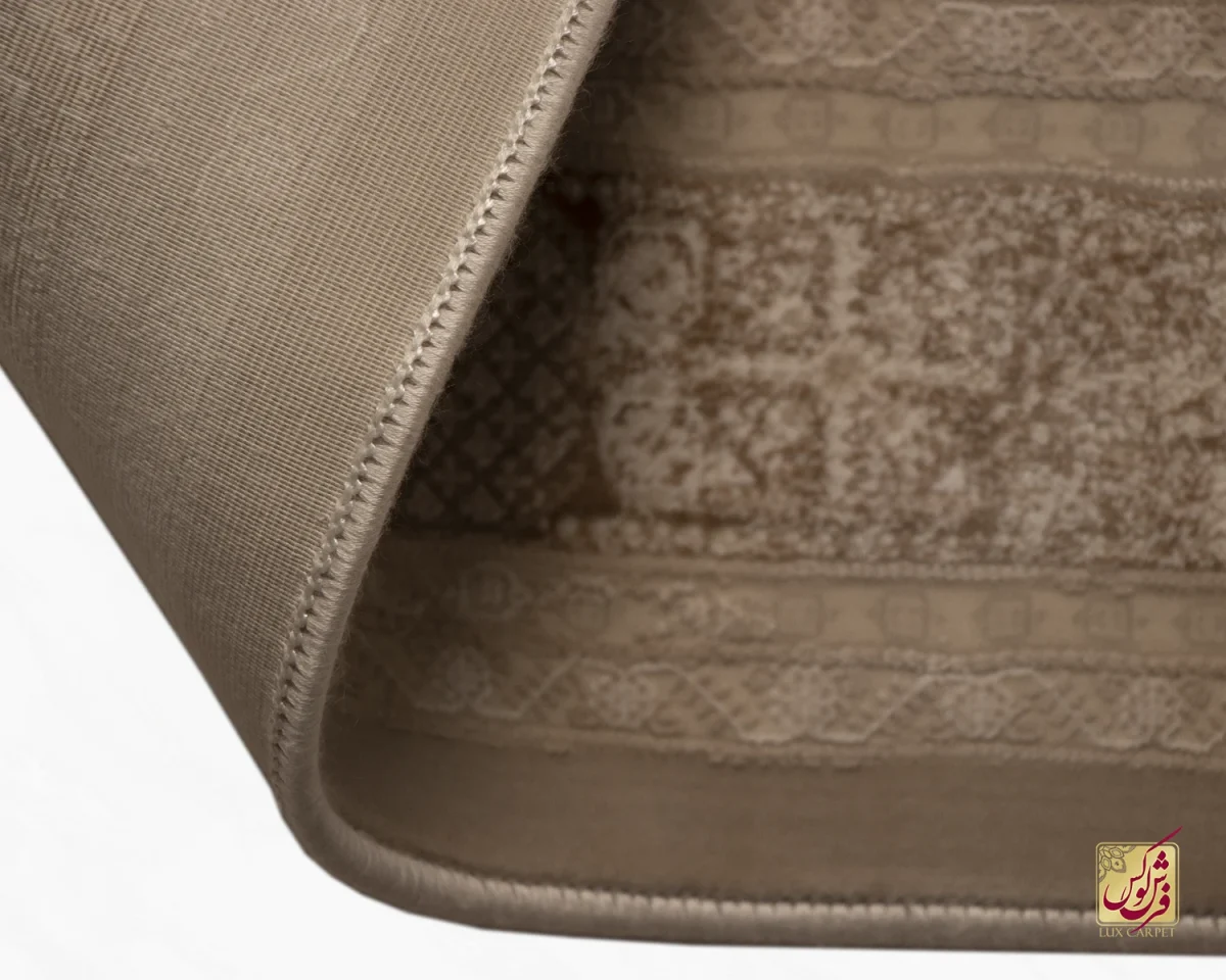 فرش کناره وینتیج 3065 نسکافه‌ای کرم - تصویر 5