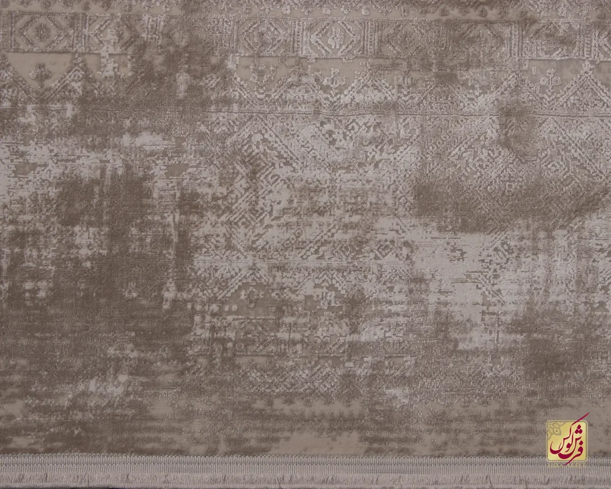 فرش وینتیج 3167 نسکافه‎‌ای کرم - تصویر 4