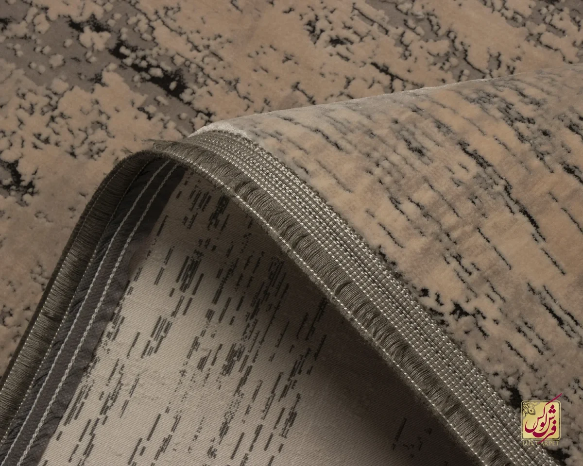 فرش وینتیج 442 طوسی نسکافه‌ای - تصویر 5