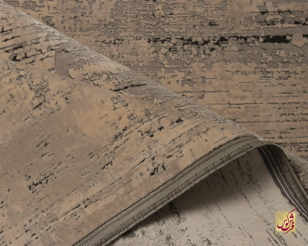 فرش وینتیج 442 طوسی نسکافه‌ای - تصویر 6