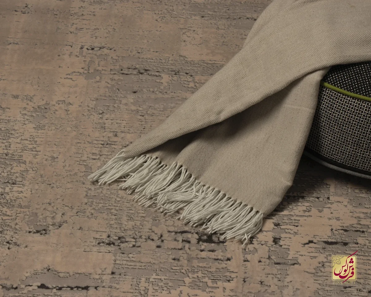 فرش وینتیج 442 طوسی نسکافه‌ای - تصویر 8