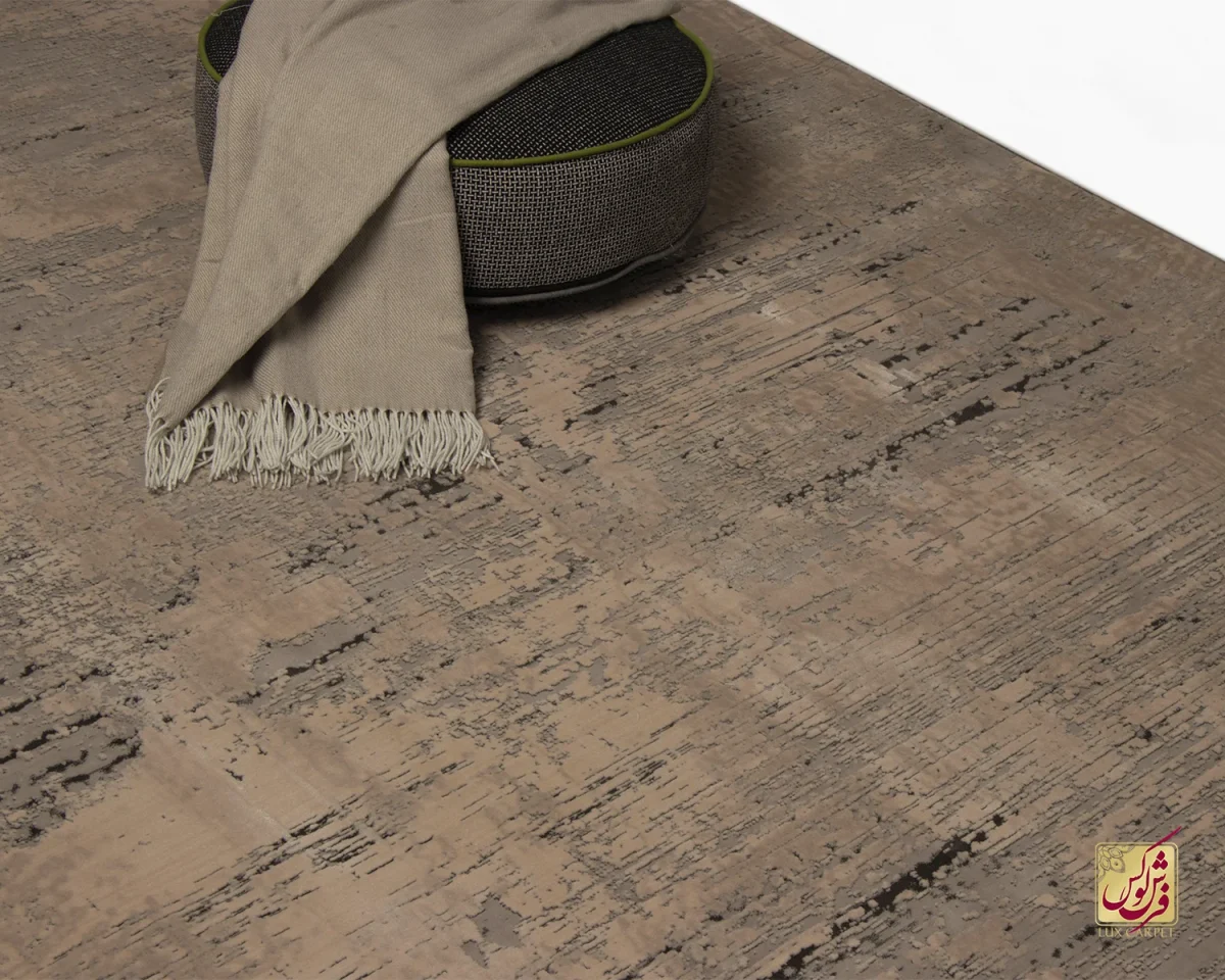 فرش وینتیج 442 طوسی نسکافه‌ای - تصویر 9