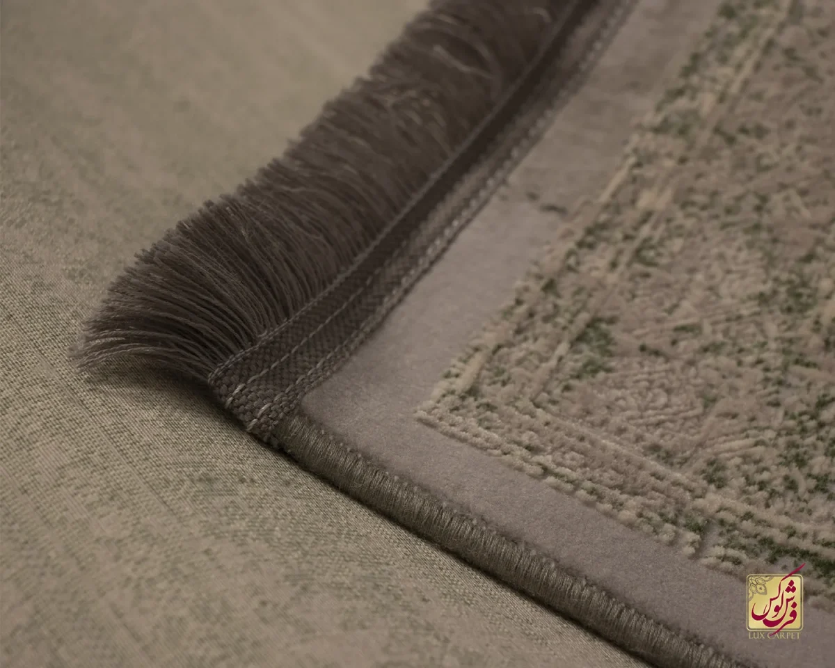 فرش کناره وینتیج 468 فیلی سبز - تصویر 8