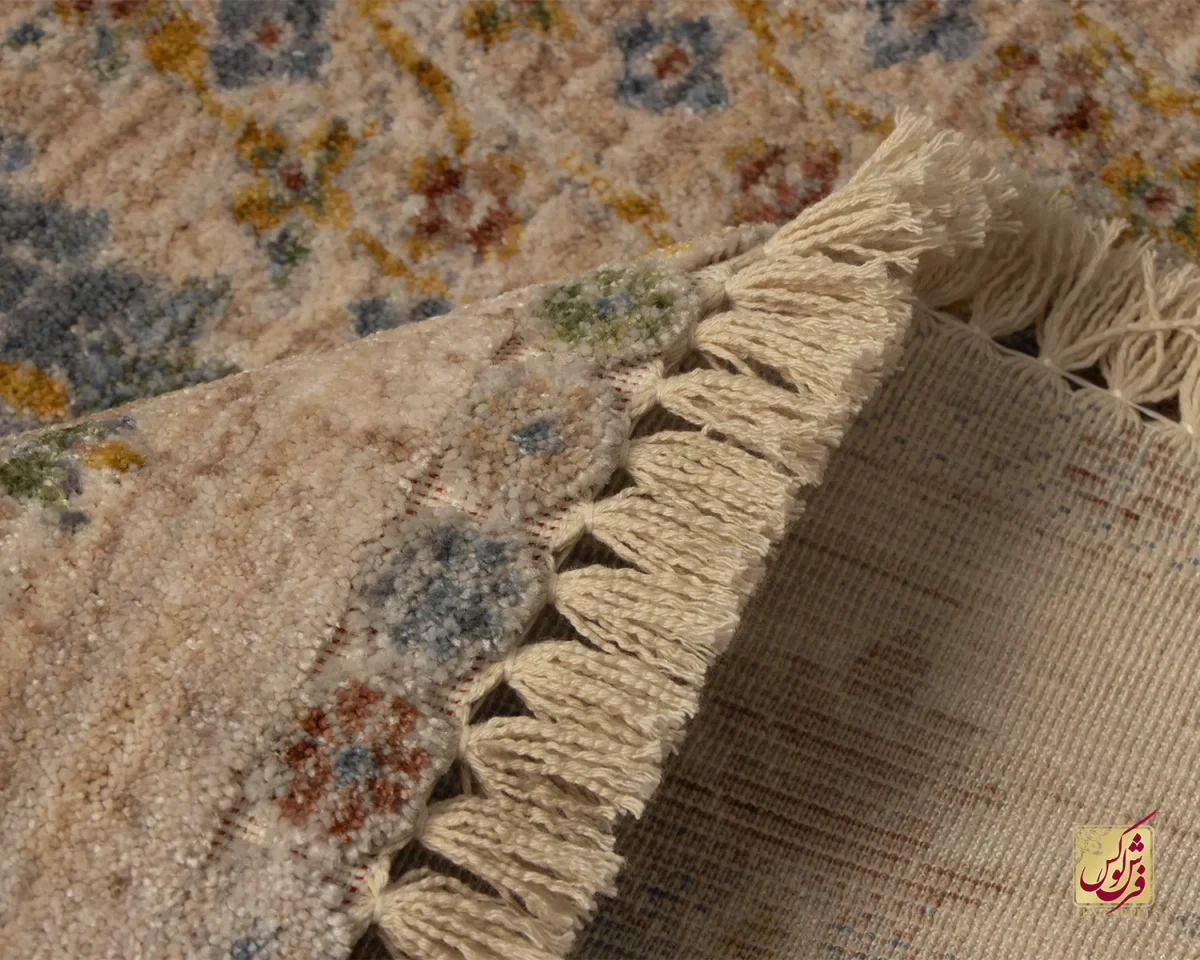 فرش وینتیج 60306 نسکافه ای کرم - تصویر 6