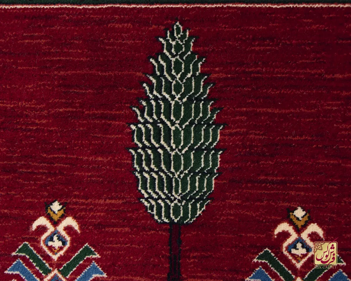 فرش وینتیج 7027 لاکی سبز - تصویر 4