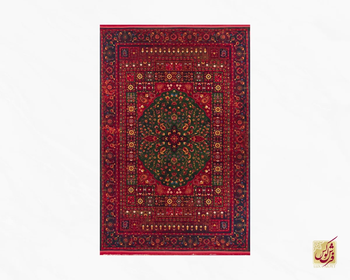 فرش وینتیج 7038 لاکی - تصویر 2